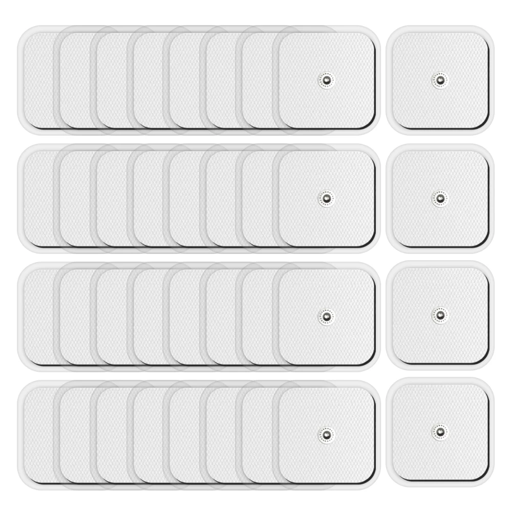 

10/30/50/шт. подушечки для электродов, многоразовые аксессуары для физиотерапии, импульсные электродные подушечки, гелевые нетканые самоклеящиеся сменные патчи