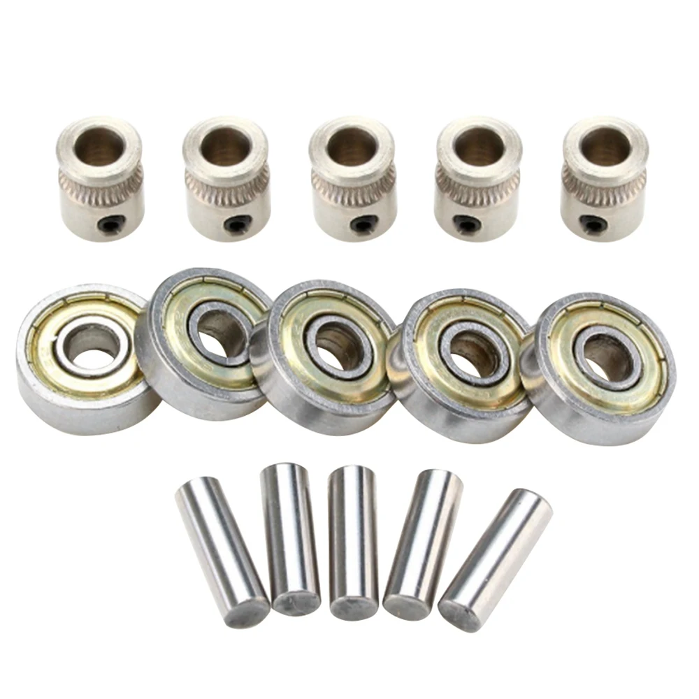 3D Printer Extruder Gears 625ZZ Bearings Shafts Kit for Mk3 MMU2 Ball Bearing Set Prusa I3 MK2.5/MK3 Multi Materials 2.0