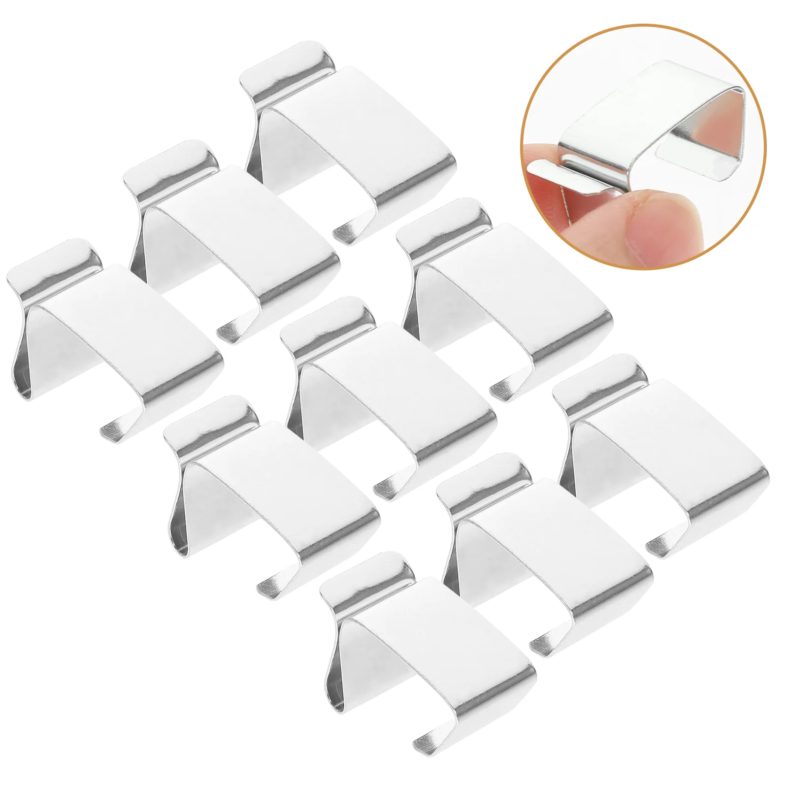 50 Pcs Christmas Light Hook Decoration Clip Gutter Clips Lighting Ordinary Hooks Metal for outside