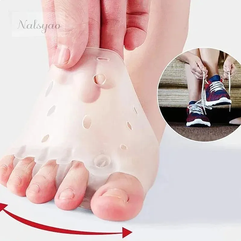 Perfect for Night and Home Use Silicone Front Foot Pads for Foot Health Bunion Relief Comfortable