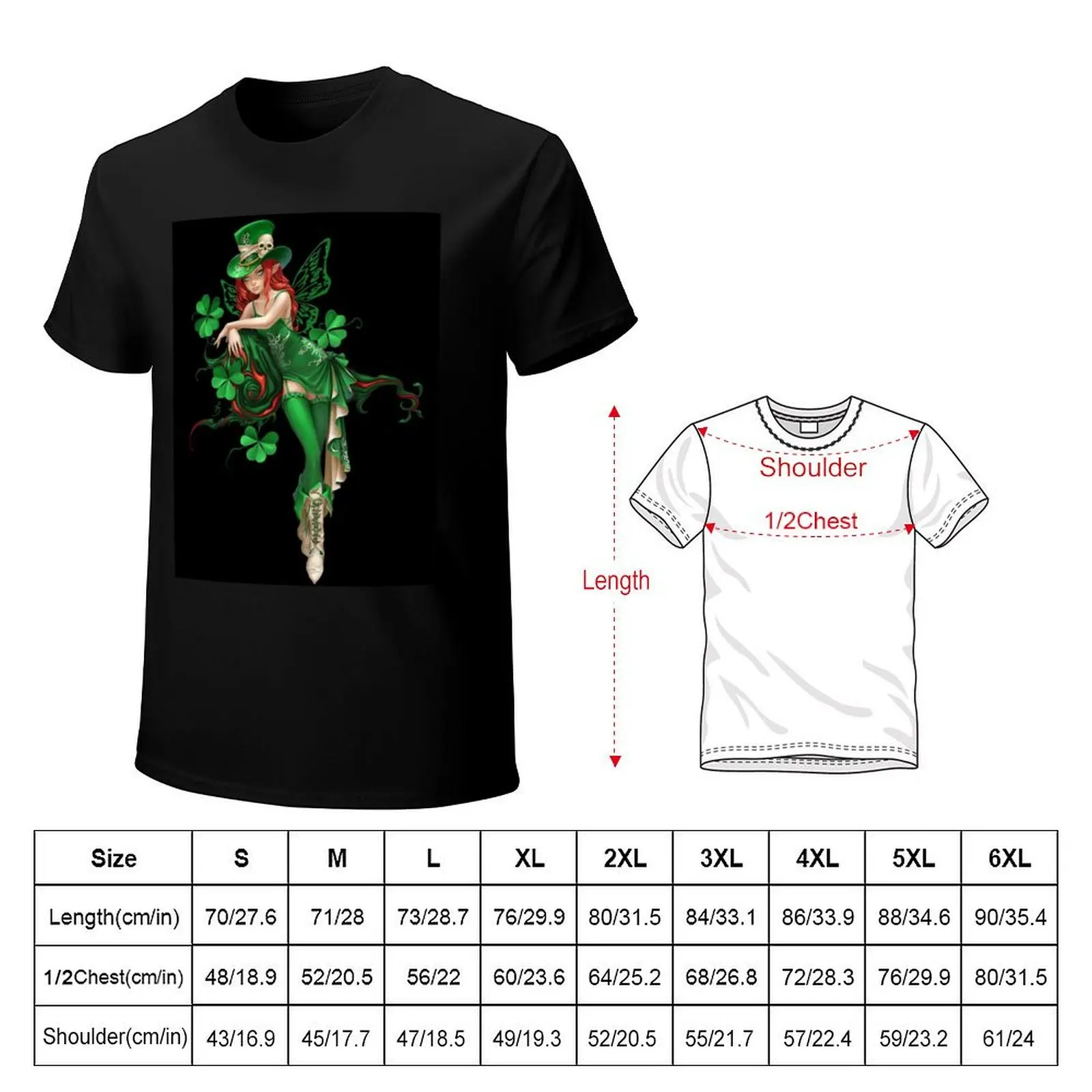 St. Patrick's Lucky Shamrock Fairy T-Shirt Lightweight Running Sports T-Shirt