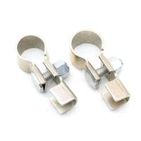 1 Pair Car Buses Battery Cable Pure Copper Terminal Clamp Connector Negative Positive Automobiles Parts Accessories