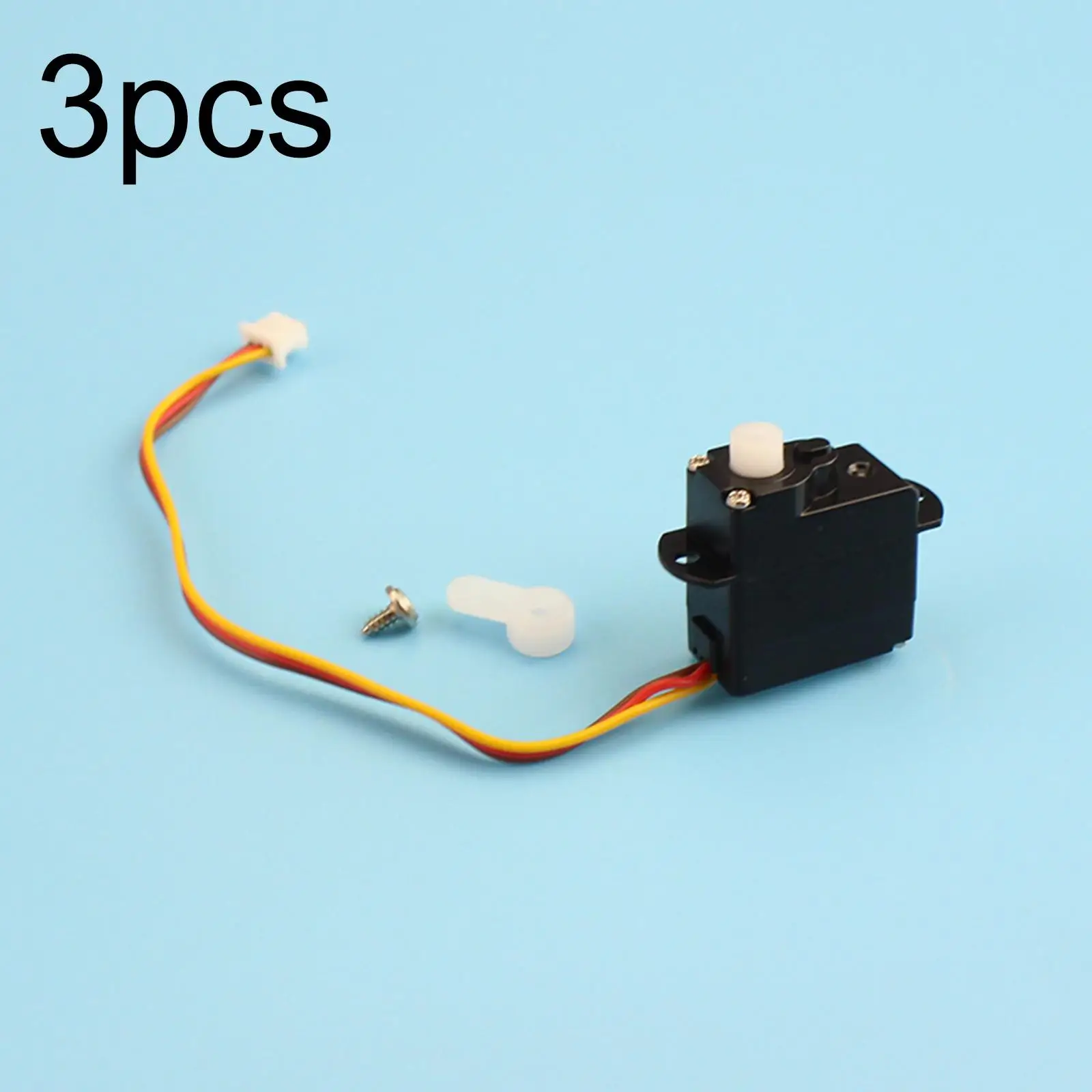 

3 Pieces RC Heclicopter Servo Set Easy to Install Remote Control Model Practical Accessories for Wltoys XK K127 K110S Aircraft