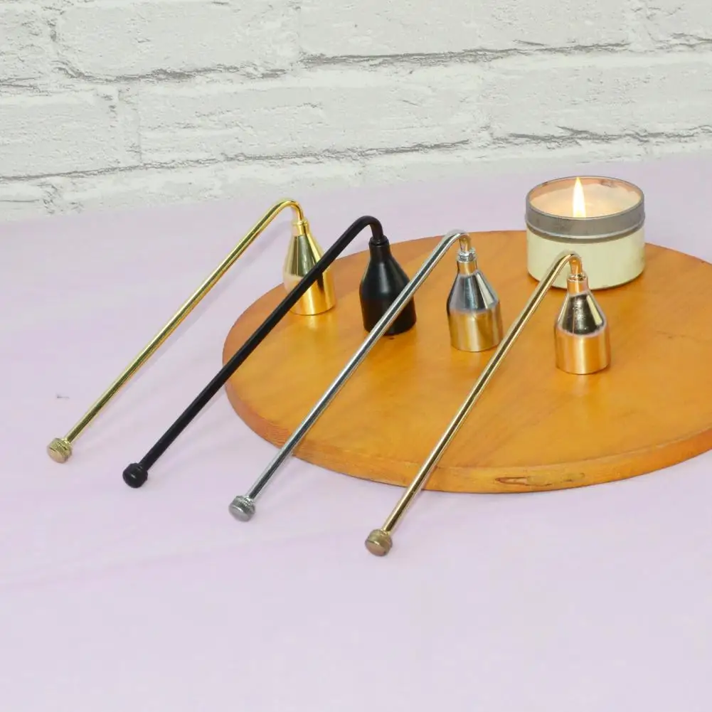 Roestvrijstalen kaarsendover Metalen kaarsblusser Lange steel Roestvrijstalen theelichtdover Vlam uittrekbare stop