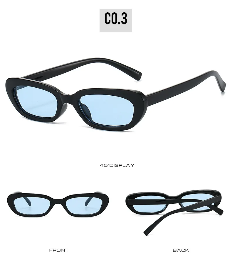 OEC CPO Ins Beliebte Fashion Square Luxus Sonnenbrille Frauen Marke Designer Rechteck Sonnenbrille Weibliche Candy Farbe Brillen – Detail 8