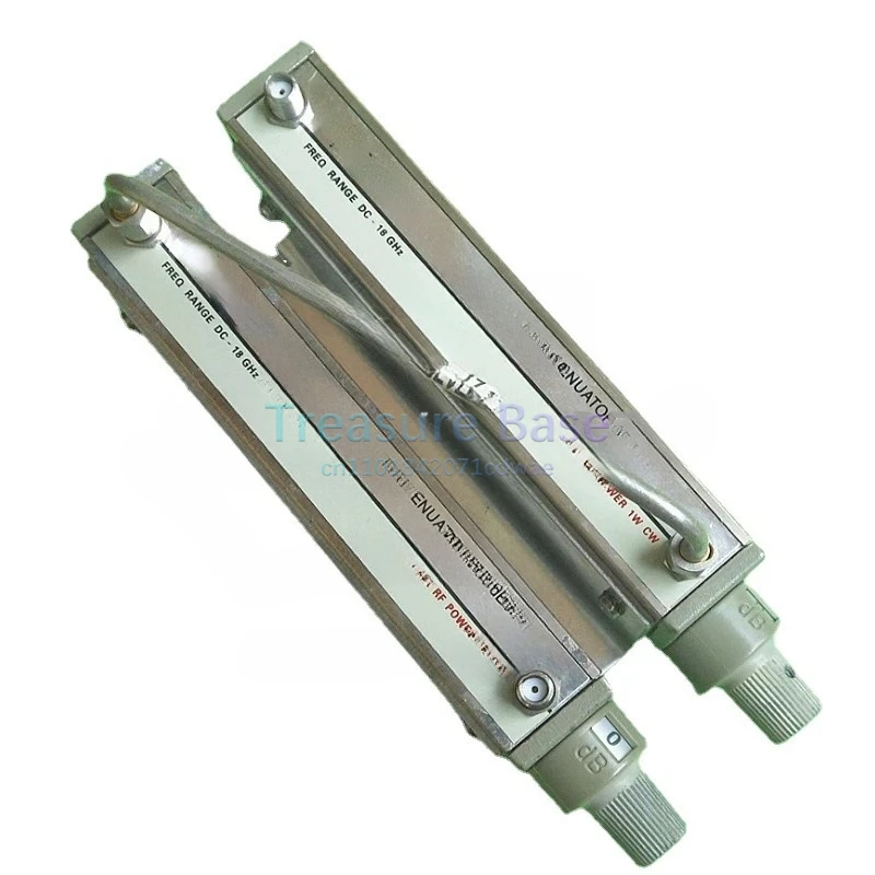 

8496B+8494B 121dB/18GHz RF SMA manually adjustable stepper attenuator used