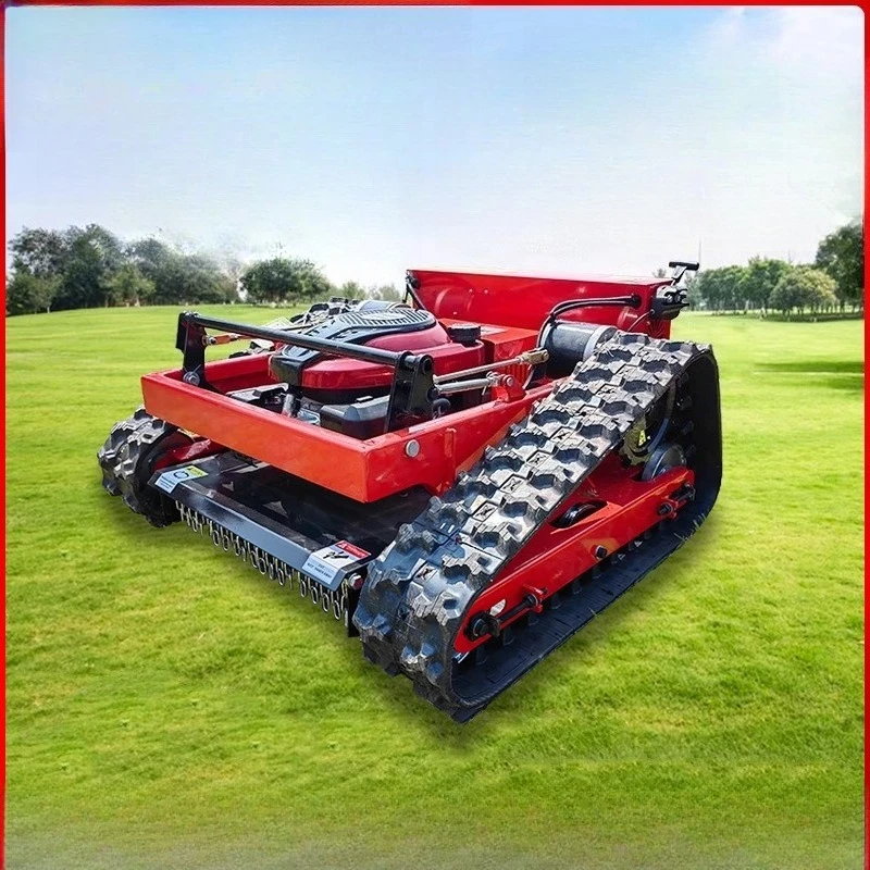 Household lawn mower, crawler remote control self-propelled lawn mower, lawn mowing, mowing, garden