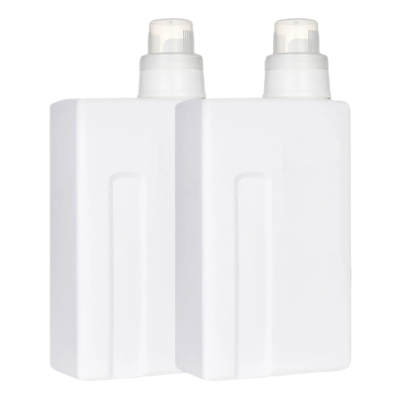 

2Pcs Durable Laundry Empty Bottles Leakproof Refillable Storage Containers for Shampoo Soap Shower Gel Laundry Empty Bottles
