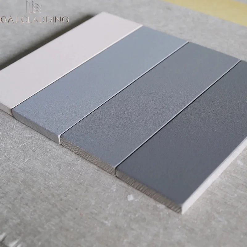 custom.Modern Design 12mm Drywall Curtain Walls Cladding MatteTexture Pre-coated Fiber Cement Board