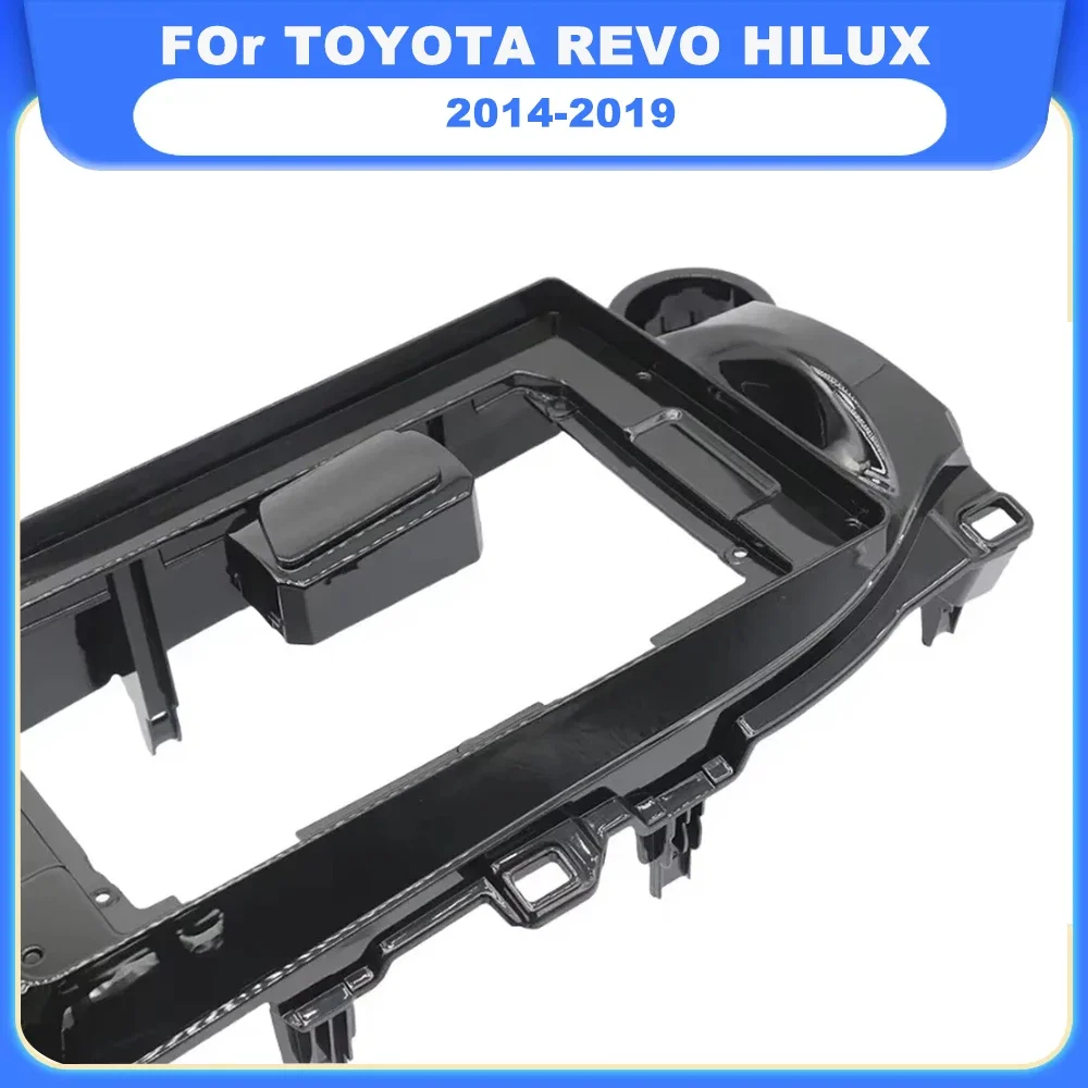 2 Din 10,1 pulgadas para TOYOTA Hilux Revo 2015-2018 Radio de coche Android estéreo GPS reproductor MP5 marco de carcasa