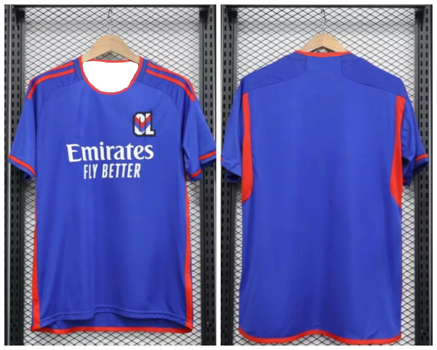 Nouveau T-shirt rétro imprimé en 3D, Lyon 23/24 Lyon, troisième ensemble de maillots, édition Fan, Kit de sport décontracté No.1