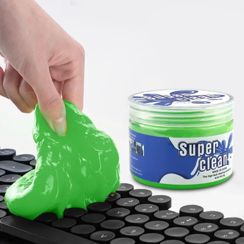 

Super Dust Clean Clay Dust Keyboard Cleaner Slime Toys Cleaning Gel Car Gel Mud Putty Kit USB for Laptop Cleanser Glue