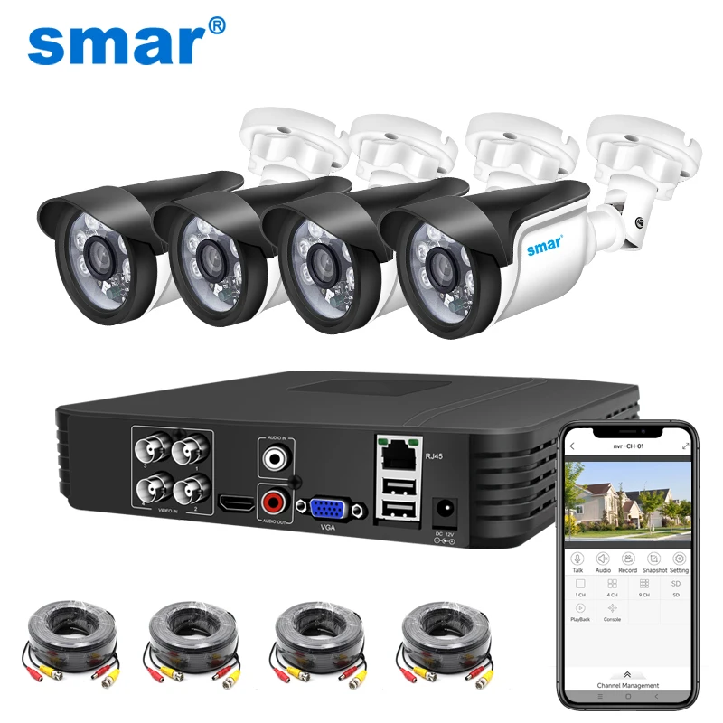 4CH 5MP CCTV System with Outdoor Cameras