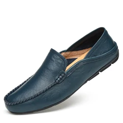 Frühling Herbst Echtes Leder Casual Schuhe Männer Slip Auf Loafers Für Fahren Mokassin Hombre Homme Mokassins Große Größe 47 48 49