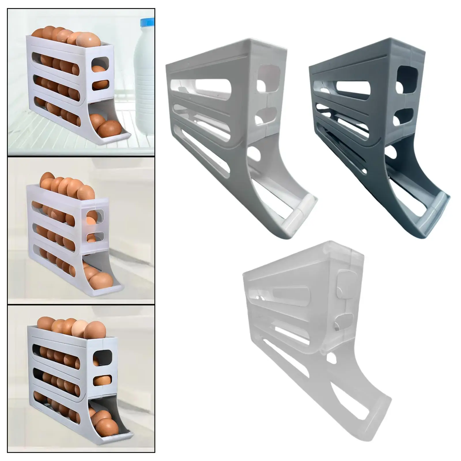 

Удобное решение для хранения яиц для организации кухни — 4-х уровневый поднос для доступа
