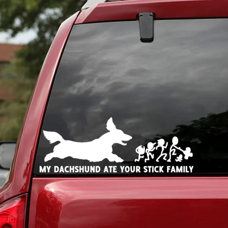 Car Sticker Funny Dog Family Automobiles Motorcycles Exterior Accessories Vinyl Decal Waterproof and Sunscreen