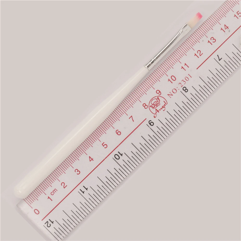 

3pcs Gel Pen Nail Art Brush Tools White Pole Easy Use Save Space Sturdy Structure Protect Dust Dirt Nail Drawing