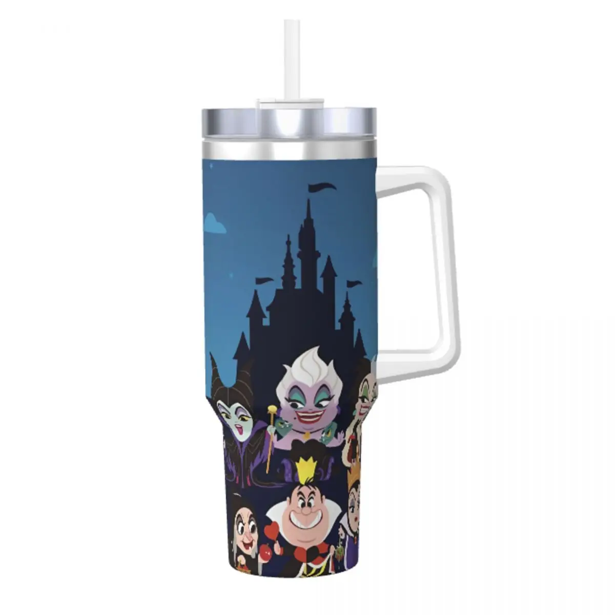 Stainless Steel Tumbler Villains Mugs Cup With Straws Travelist Cold Drink Bottle Heat Preservation Large Thermal Cups