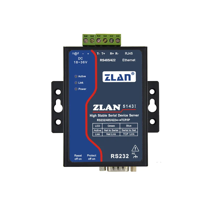 Lightning Protection Anti-Interference Isolated Gateway Module RTU Ethernet RJ45 Network Port Serial Port Server Manufactured