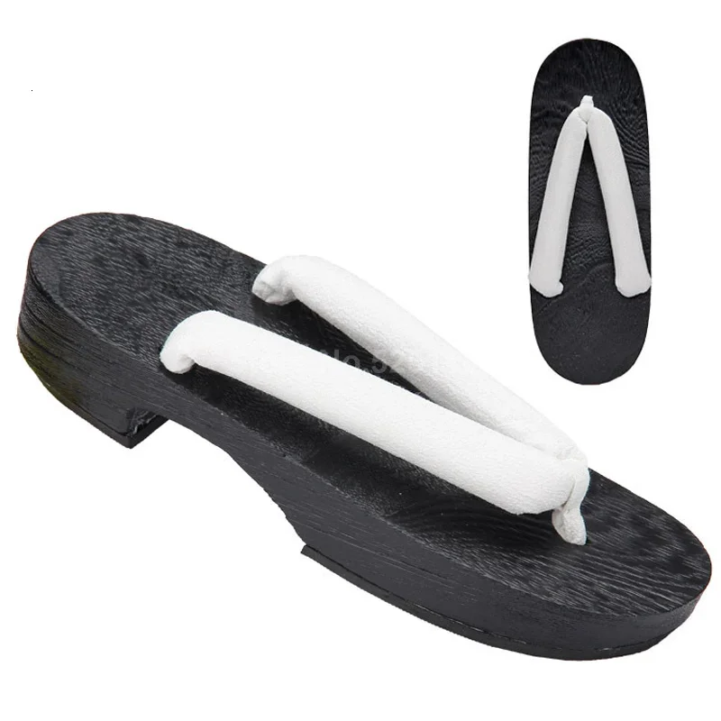 Japanese Geta Clogs Traditional Wodden Shoes Woman Kimono Anime Cosplay Costumes Sauna Spa Home Slippers Beach Outdoor Sandals