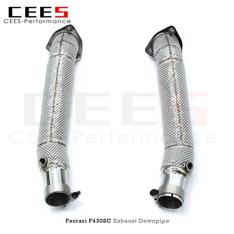 CEES Performance Downpipe Without Catalyst for Ferrari F430SC 4.3L 2005-2009 Stainless Steel Exhaust Downpipe Car Exhaust Pipes