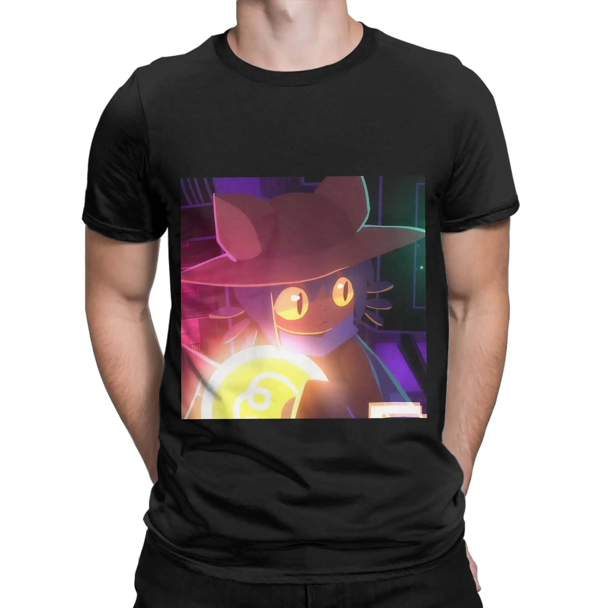 Niko OneShot Premium Scoop  Classic Shirt Funny Graphic 100% Cotton T-Shirt OneShot Tops Tees For Men