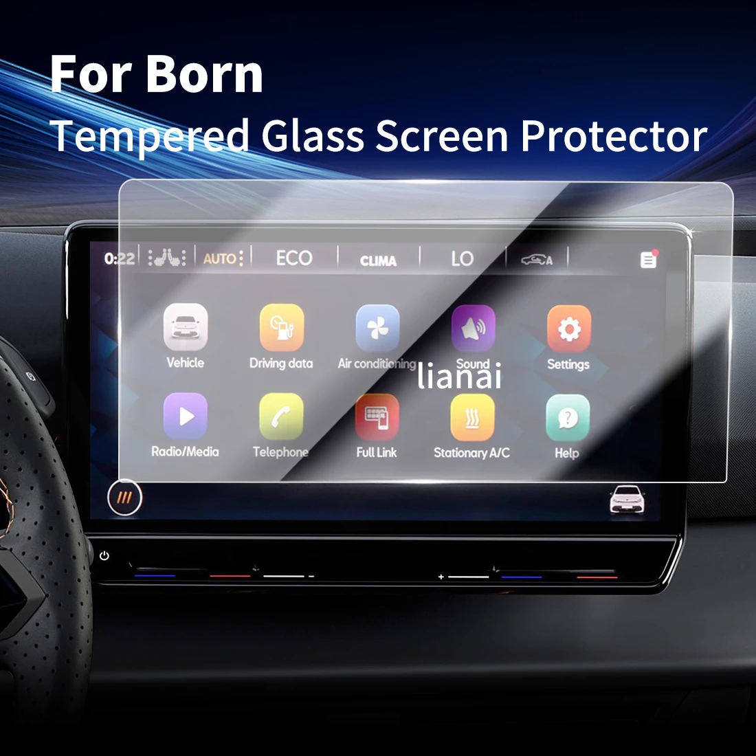 

Carplay дисплей цифровой экран защитная пленка из закаленного стекла навигатор автомобильные наклейки аксессуары для Born 2024