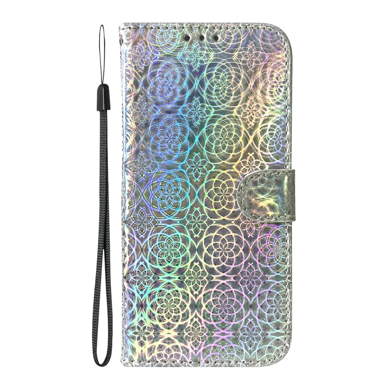 2024 Flashing 3D Laser Flower Wallet Case for NOKIA G21 G11 G10 C21 C20 XR20 Kickstand Flip Cover Funda for Nokia 6.2/5.4/3.4/3.