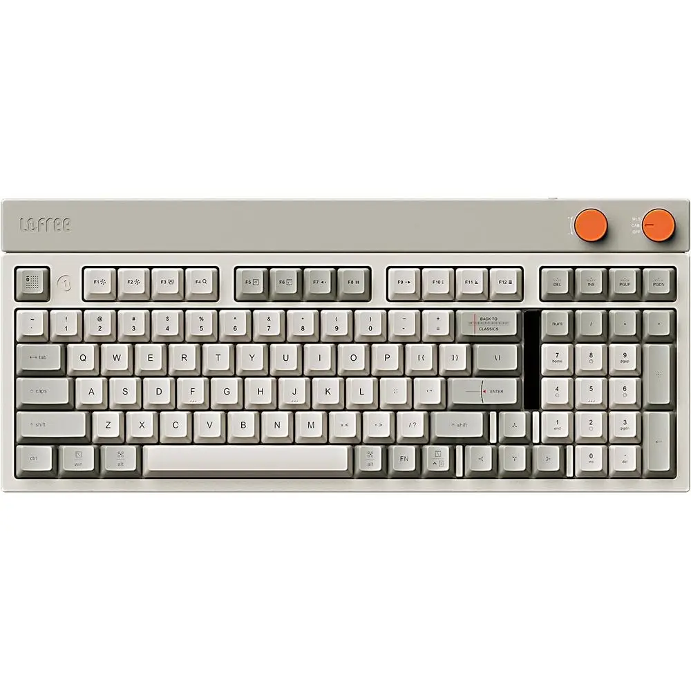 

98-Key Rechargeable Hot-swappable Mechanical Keyboard with 3 Modes, OS Compatibility, and Volume Control Knobs