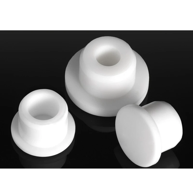 Silicone Rubber Seal Hole Plugs Hollow Blanking End Cap Dustproof Plug Pipe Inserts T Type Stopper Bore 6.8-161.5mm Black/White