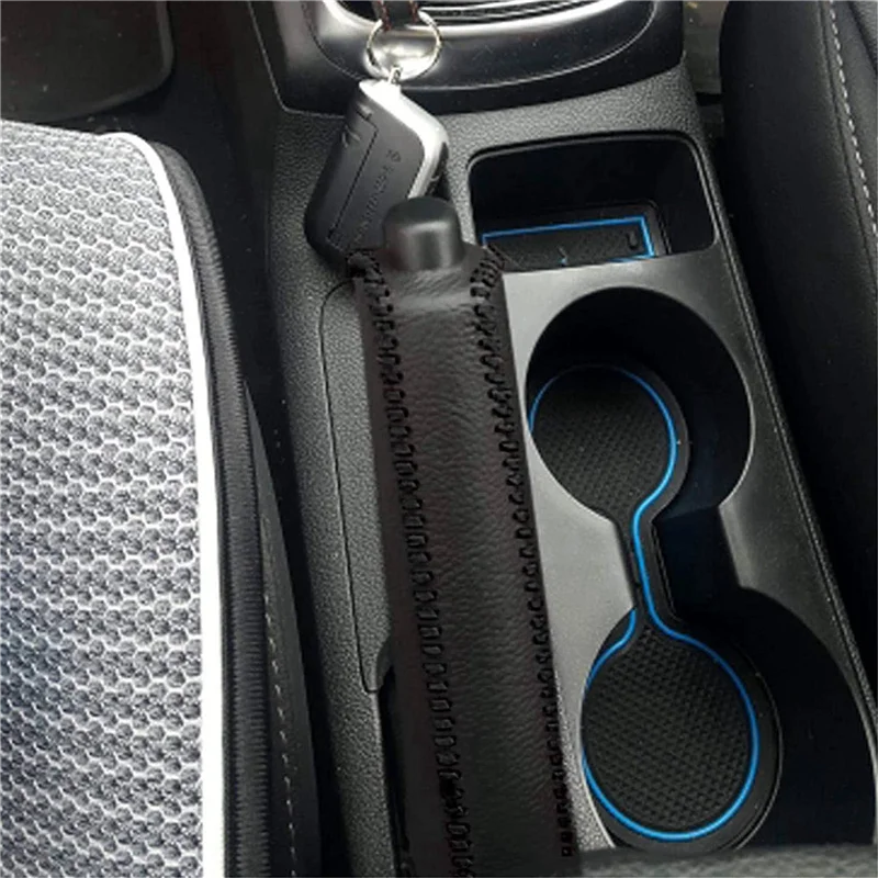

A03Q-10X Car Leather Gear Handbrake Cover Shift Lever Cover For Kia K2 2011 2012 2013 2014 2015 2016 A