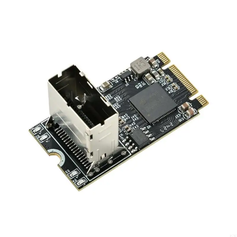 D7YC M.2 PCIE To SATA3 Adapter Card, 4 Port PCIe Expansion Server NAS Data Management