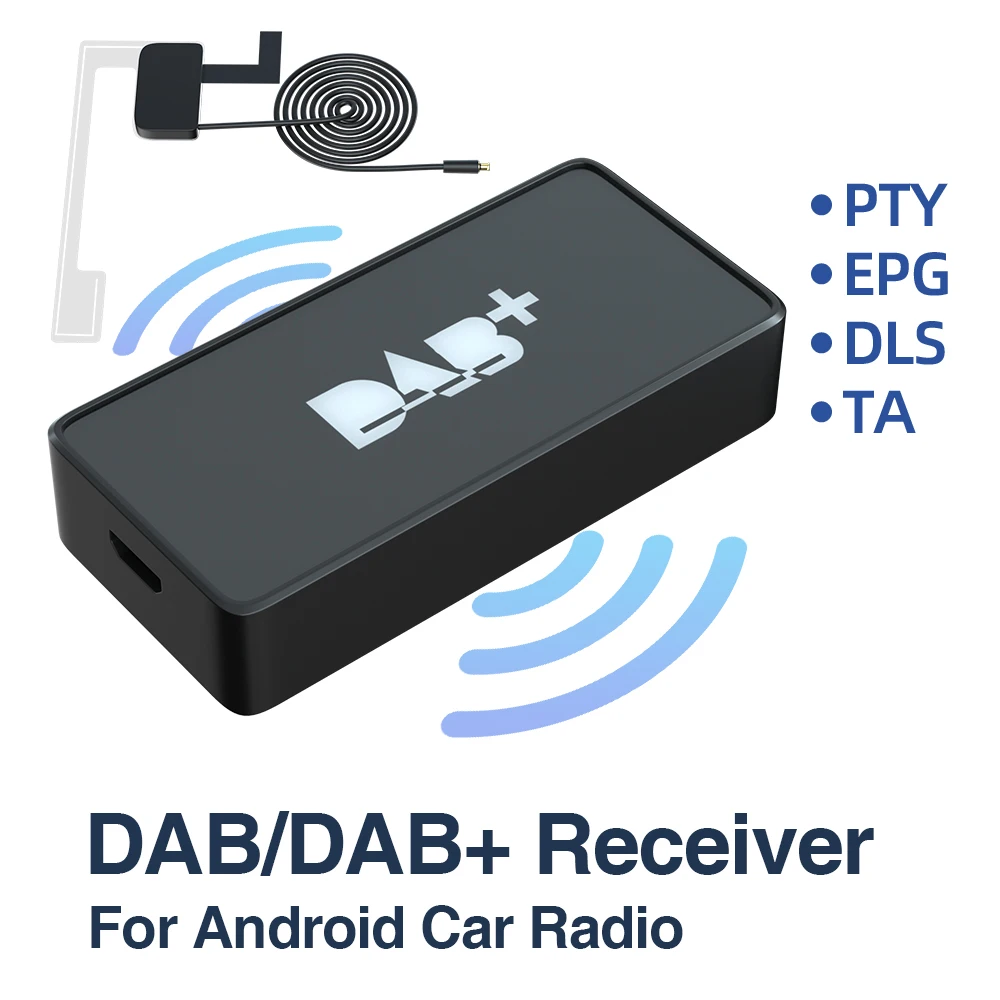 Grandnavi Auto DAB+ Digital Radio Box DAB+ Empfänger Antenne Antenne USB Schnittstelle tragbar für Android Autoradio Stereo