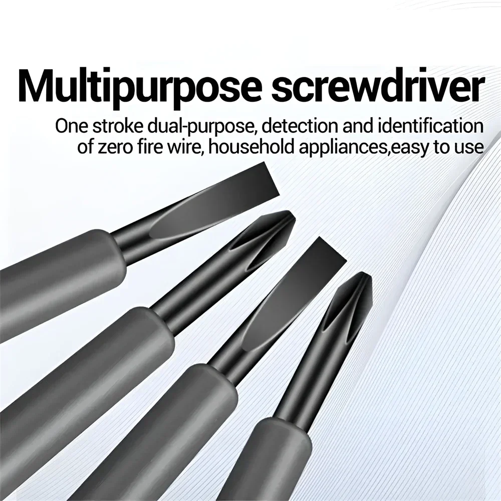 Test Pencil Voltage Detector Electrician Phillips Screwdriver /Flat Screwdriver Professional Hand Tools Voltage Tester Pen