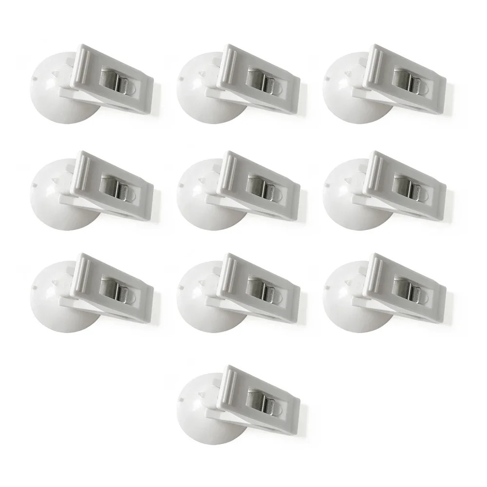 10PCS Auto Fenster Sucker Clips Haken Auto Innen Kunststoff Clip Multifunktionale Clip Karten Saug Kappe Clips für Sonnenschirm Vorhang