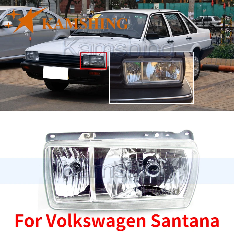 

Kamshing For Volkswagen Santana Car Front Bumper Light Headlight Headlamp Head Light Head Lamp Assembly