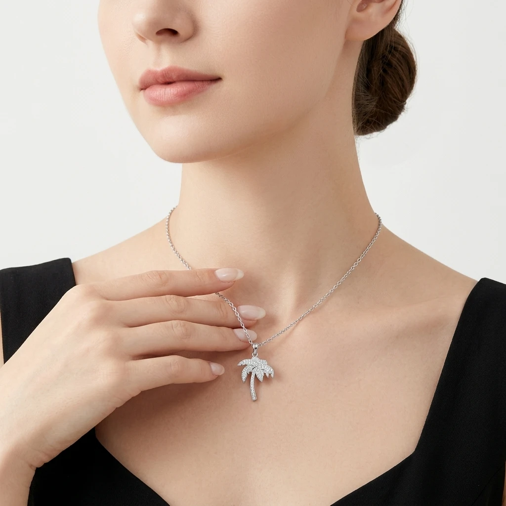 

S925 Sterling Silver Moissanite Pendant Necklace D Color VVS1 GRA Certified Sparkling Solitaire Pendant Fine Jewelry Gift For Wo