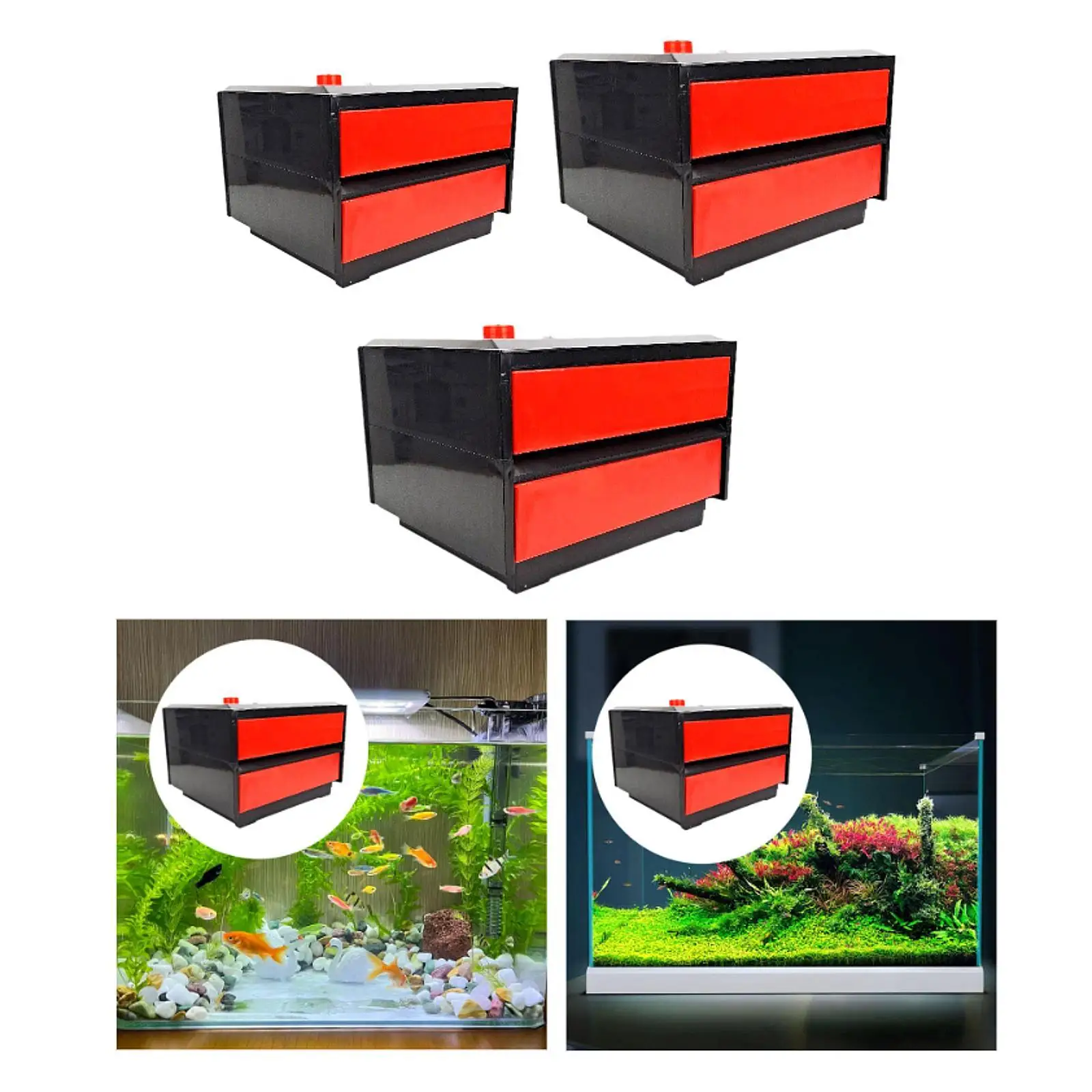 

Aquarium Filter Case Fish Tank Filtration Unit External Waterfall Circulation Water Cleaning Drip Box Overflow Pipe Filter