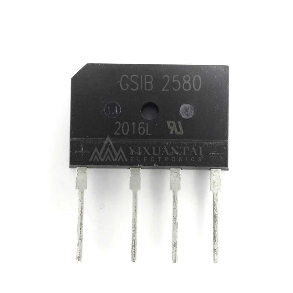 

5pcs/Lot GSIB2580 GSIB2580-E3/45 ZIP4 single-phase Single In-Line Bridge Rectifiers New