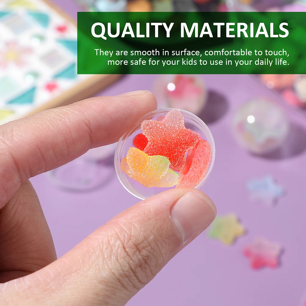 

100pcs Clear Capsules for Claw Machine Toy Vending Party Favor Small Round Capsules For Vending Machine Kids Gifts Storage