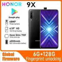 HONOR 9X Smartphone Global Firmware 6.59-inch Camera 48M Battery 4000 mAh Dual SIM CPU Haisi Qilin 710F used phone