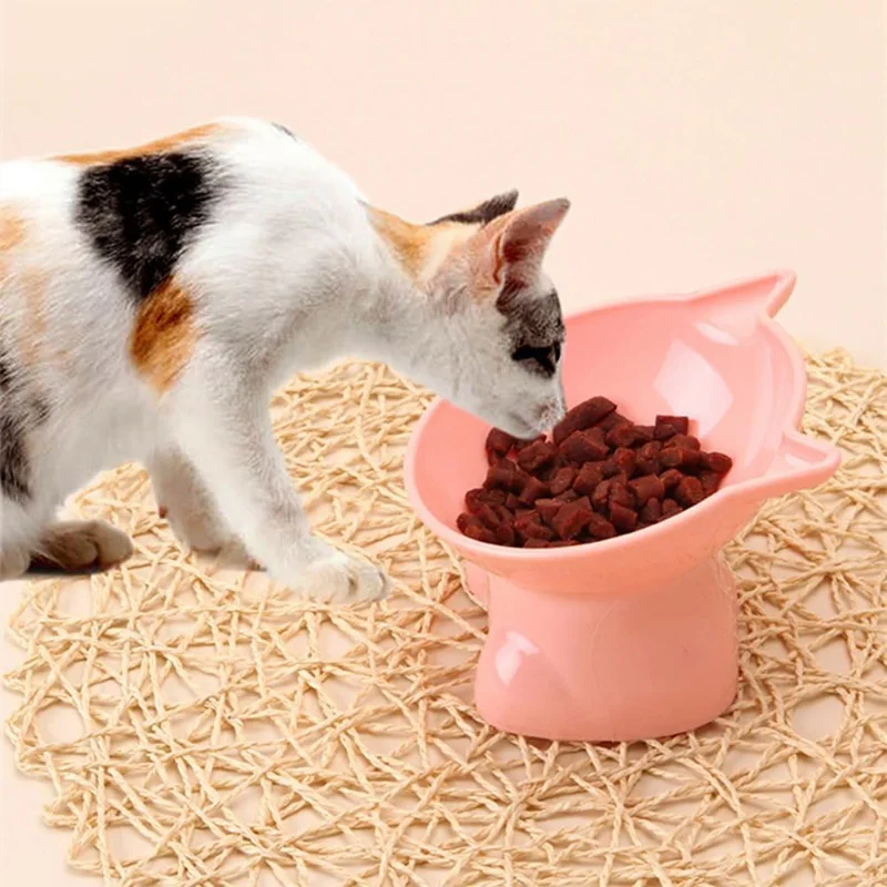 1PCS Cartoon Pet Feeding Bowl,Dog Food Dispenser Pet Food Bowl Cute Cats Bowl Cat Shape Food Bowl