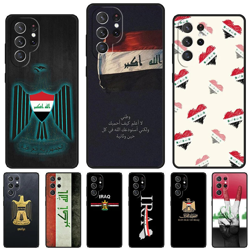 Iraqi Iraq National Flag phone case For Samsung Galaxy S24 S23 S22 Ultra Note 10 20 Plus S8 S9 S10 S20 S21 FE Cover