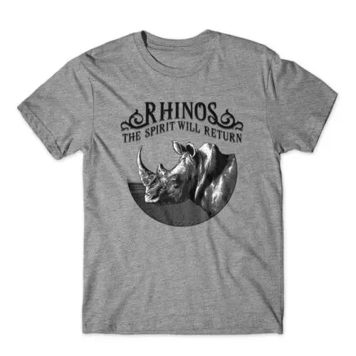 White Rhino T-Shirt 100% Cotton Premium Tee NEW