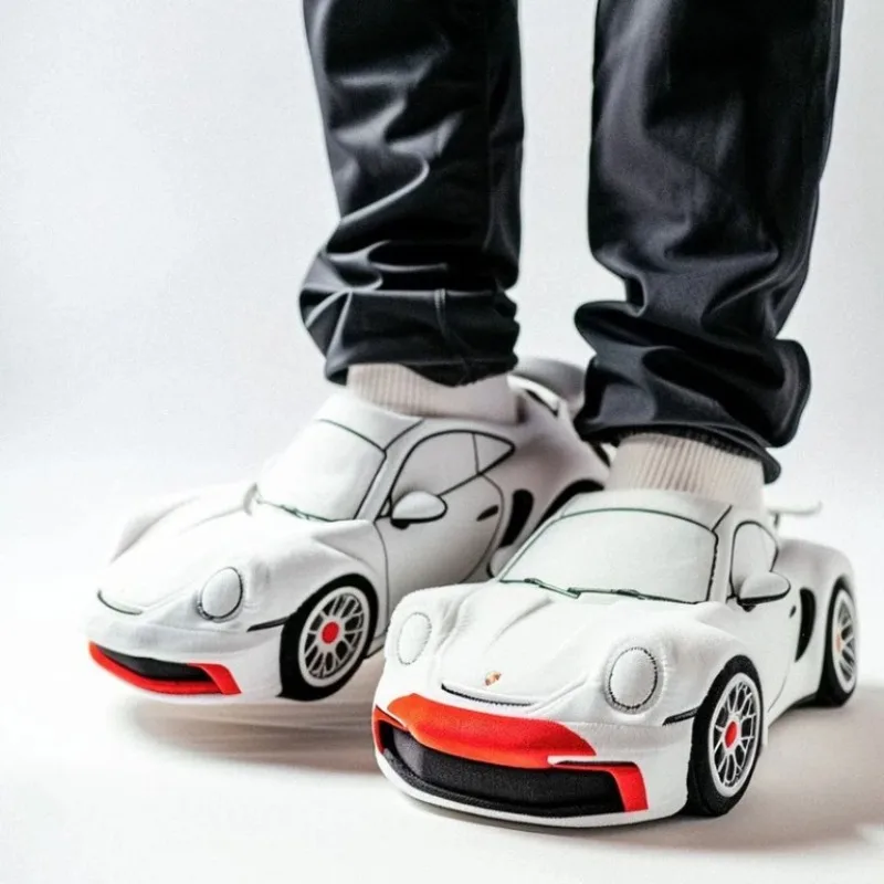 Porsche Plush Slippers, BMW Racing Family Slippers, Racing Plush Slippers Toys