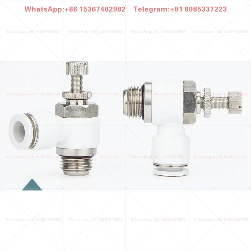 10PCS Pneumatic Quick Insert Cylinder Regulating Valve SL8 Throttling Speed Control Adjustable Air Pipe Joint Fittings