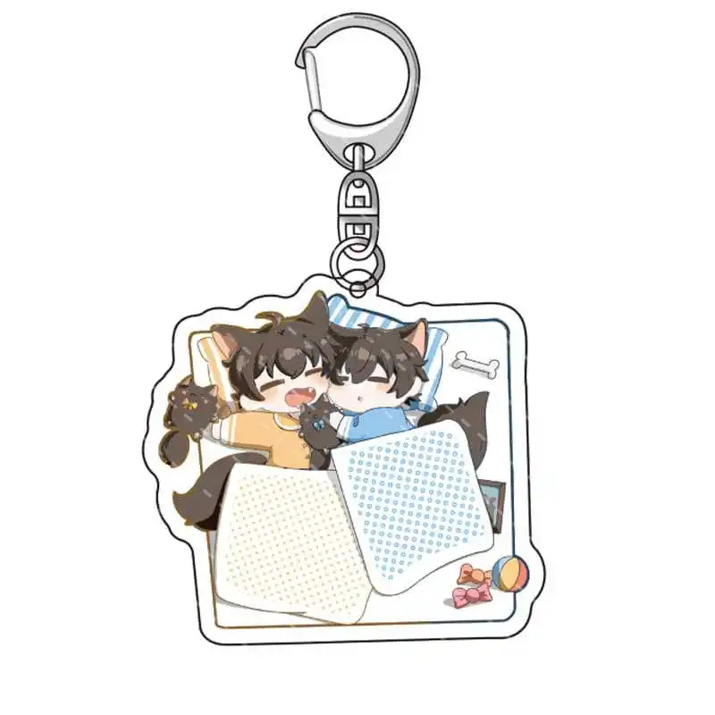 Game Nu: Carnival Sleep Character Pendant Acrylic Keychain Backpack Accessories Cosplay Props Jewelry Suitable for Collection