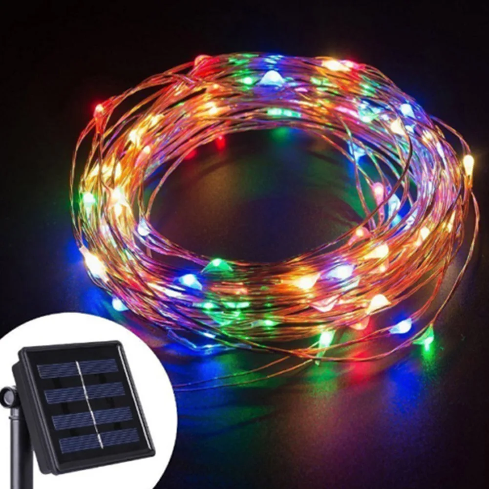 Outdoor Solar Rope Light Waterproof Garden Christmas Decoration 5M 20M Xmas Garland Tube String Light LED Fairy String Lights
