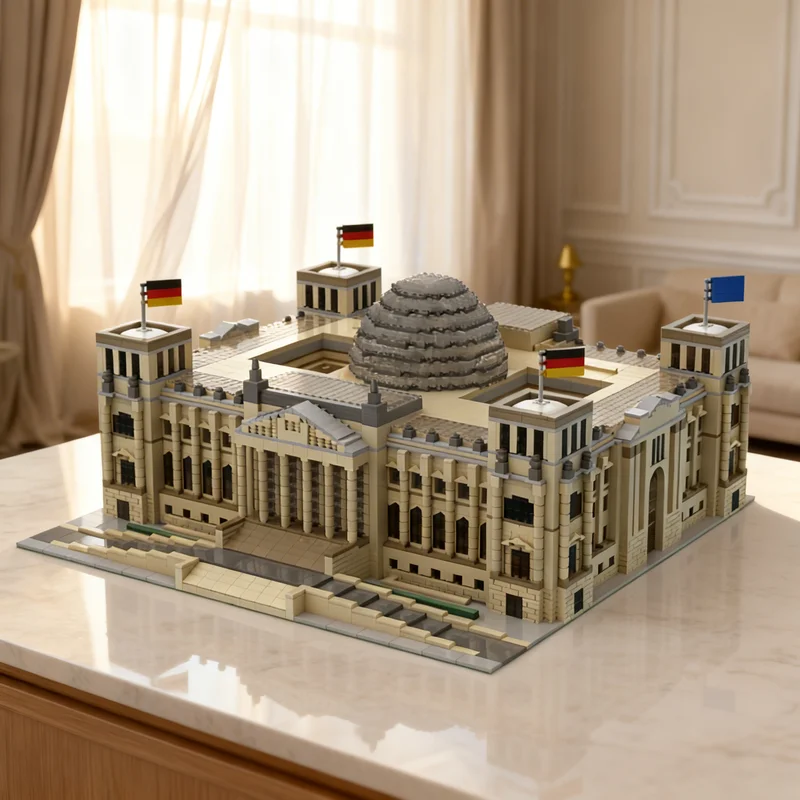 

8686 деталей MOC: Модель Законодательного зала Верховной палаты Берлина (Райхстаг) от Creator Expert. Конструктор для самостоятельной сборки. Подарок, креативный коллекционный предмет, декор для выставки. Премиум-качество.