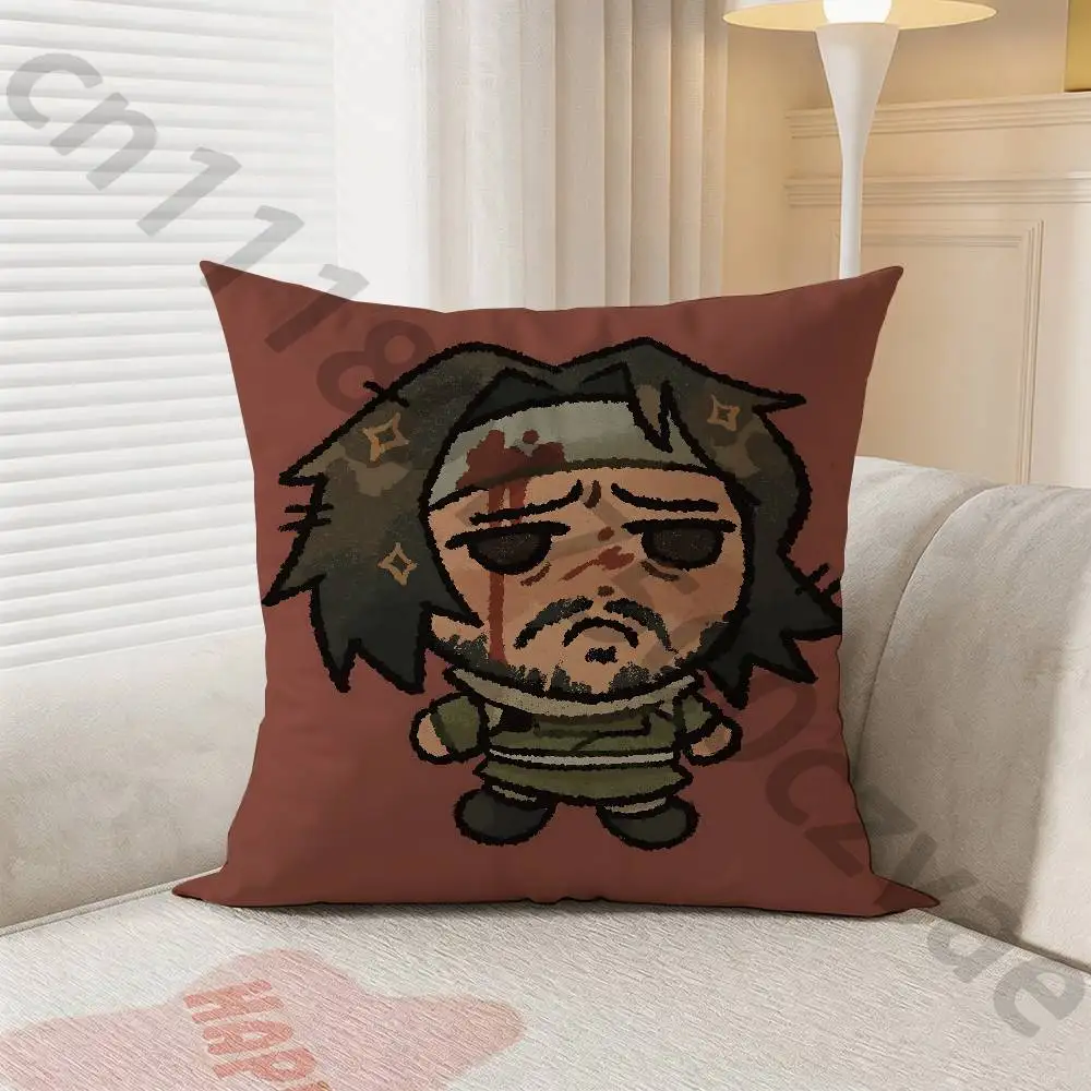 Horror I-Iron L-Lung Pillow Case Anti-dustmite Pillowcase Invisible zipper silky short plush Sofa cushion cover